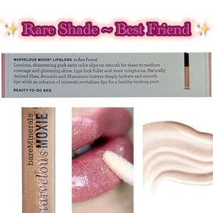 Discontinued ✨(extra RARE)✨Bareminerals Moxie Plumping Lip Gloss in Best Friend